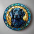 Flat Coated Retriever Glass Suncatcher Worktop Saver